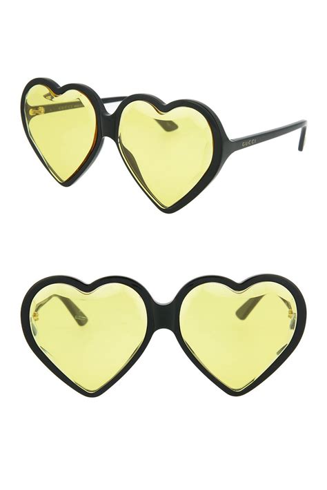 gucci heart embellished sunglasses|gucci sunglasses nordstrom.